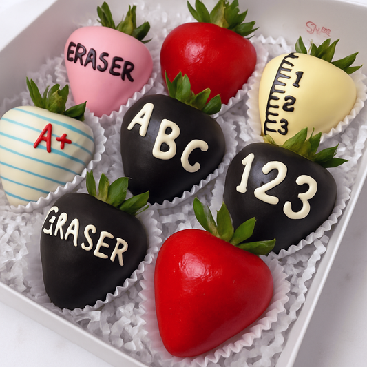 Back-to-School Chocolate Covered Strawberries | Luxury Teacher Gifts